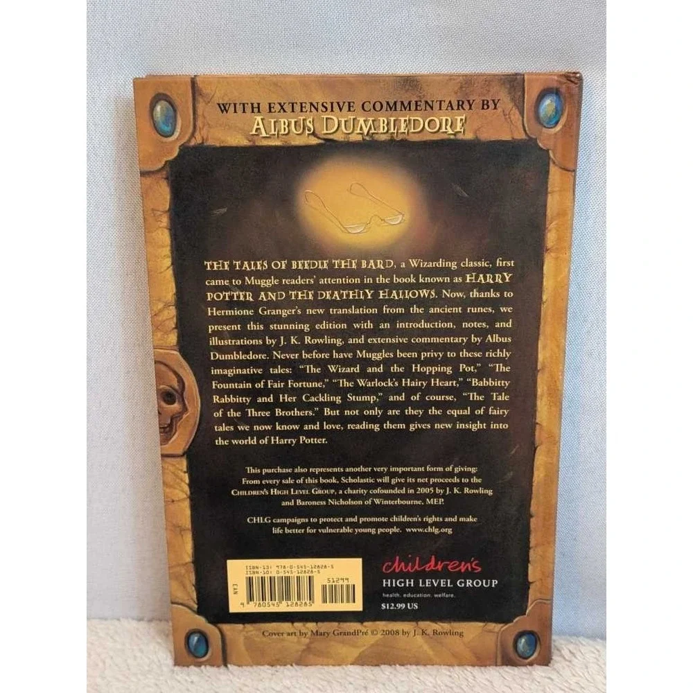 Harry Potter The Tales of Beedle the Bard J.K. Rowling Hardcover Book 1st Editio